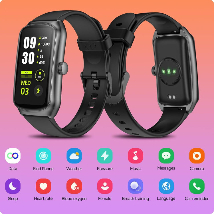 AMOLED Unisex Fitness Tracking Smartwatch With Heart Rate, Blood Oxygen And Sleep Monitoring, Waterproof Function, Pedometer, Swimming Health Activity Tracking - PULSE MART