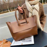 Fashion Women Shoulder Bags Large Capacity Handbags Simple Retro Tote Bags Solid Color Famous Brand High Quality Bags - PULSE MART