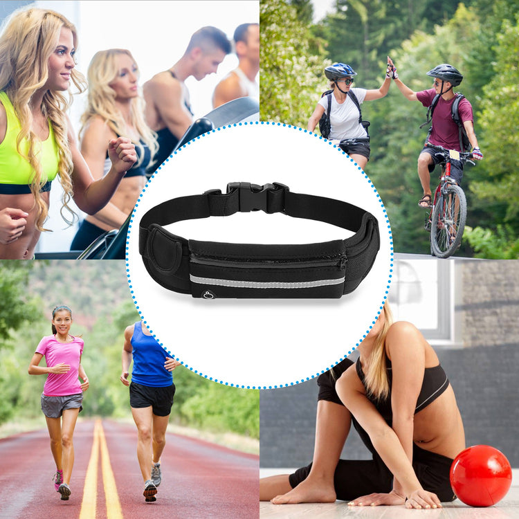 1Pc Sports Waist Bag Running Belt Pack Waterproof Adjustable Waist Pouch - PULSE MART