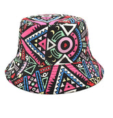Printed Fisherman Hat Double-sided Can Wear Colorful Triangle Basin Hat - PULSE MART
