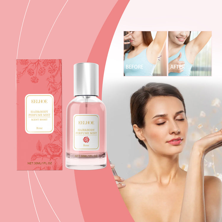 EELHOE Rose Body Hair Eau De Parfum Spray Fresh And Elegant With Fragrance And Charm Perfume Spray - PULSE MART
