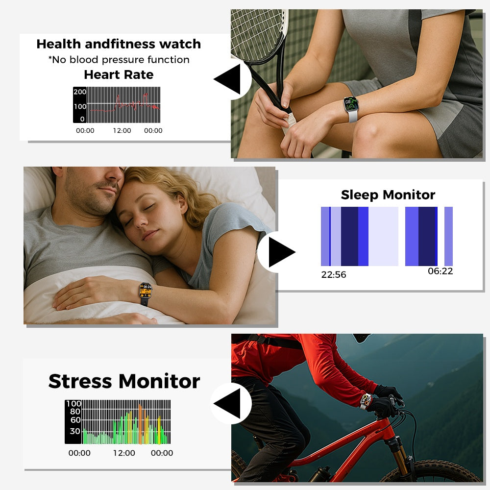 1.95-inch Smartwatch Fitness Tracker With Multiple Exercise Modes - PULSE MART