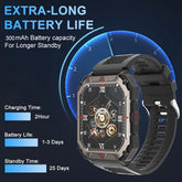 Men S Smart Watch Answer,make Calls, Wireless Calling Sports Smartwatch Fitness Tracker, With Multiple Sport Modes, Step Counter, Alarm, Compatible With IPhone And Android Phones - PULSE MART