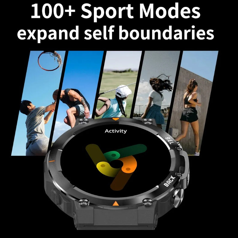 MAX18 Men Smartwatch AMOLED1.43inch Big Screen BT Calls Gesture Control AI Voice Sports Smart Watch Men - PULSE MART