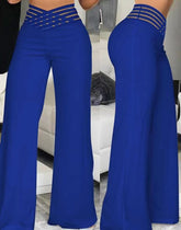 Hollow-out Belt Trousers Micro-flared - PULSE MART