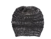 Mixed Color Knitted Wool Hat Ladies Non-labeled Ponytail Hat - PULSE MART