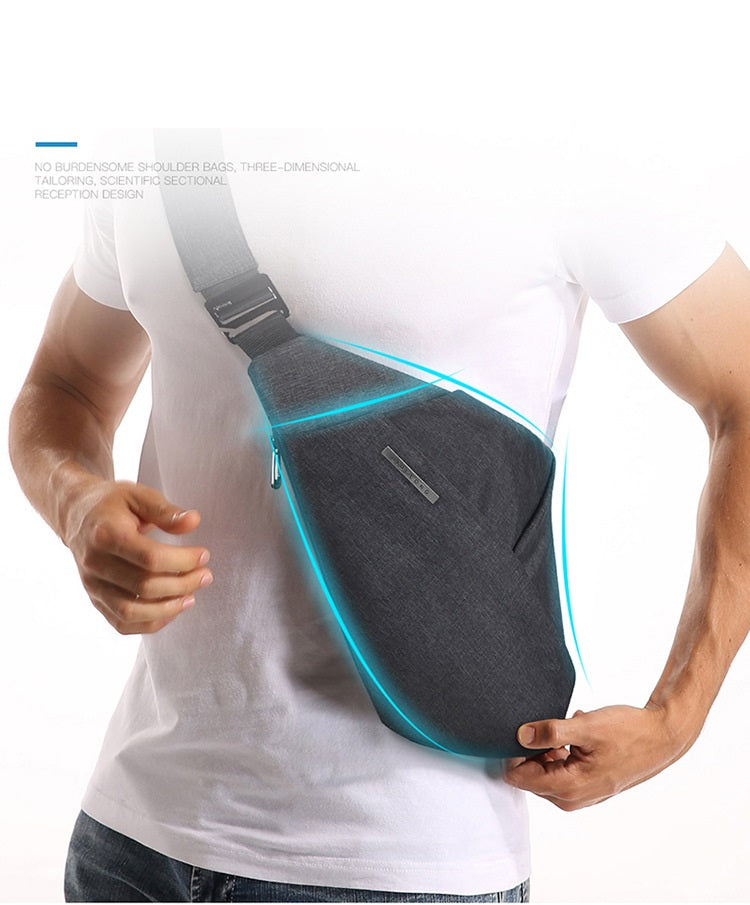Digital Storage Canvas Chest Bag Crossbody Multi-functional Business Close Shoulder Anti-theft Package - PULSE MART