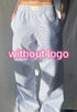 Fashion Y2K Striped Straight Trousers Summer Elastic High Waist Wide Leg Pants For Women - PULSE MART