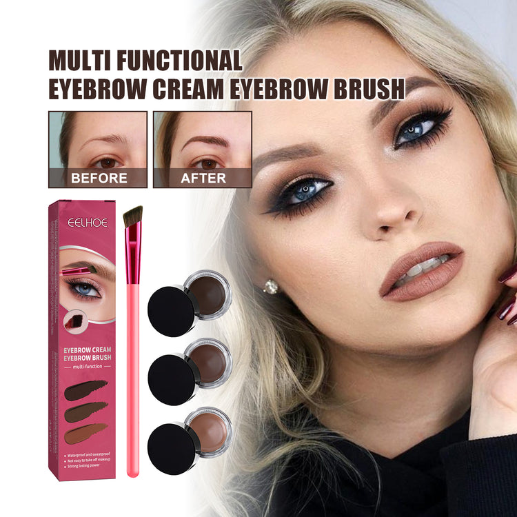 EELHOE Multi-functional Eyebrow Brush Set For Filling, Shaping, And Coloring Smooth Eyebrows Makeup Kit - PULSE MART