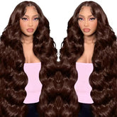 Wig Human Hair Lace Front Wig 13x4 High-Definition Brown Lace Front Wig Human Hair With Aligned Cuticles Vietnam Wig - PULSE MART