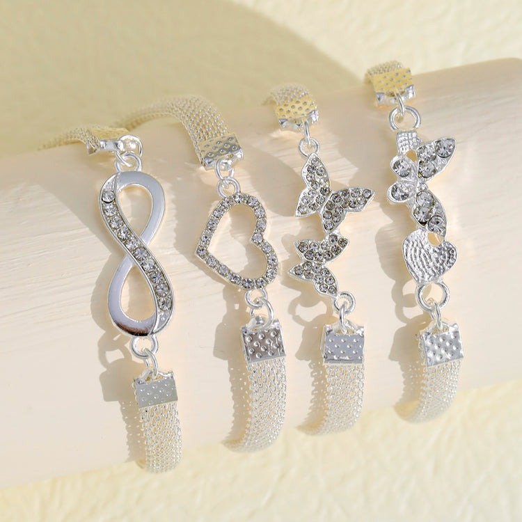 Infinite Diamond 8-word Anklet Creative Retro Alloy Anklet - PULSE MART