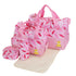 5Pcs Baby Nappy Diaper Bags Set Mummy Diaper Handbags With Diaper Pad Food Bag Bottle Bag Travel Tote Bags For Mom Dad - PULSE MART