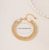 An Elegant And High-end Middle Eastern Ramadan Style Metal Engraved Double Woven Dense Chain For Women&