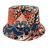 Geometric Bucket Hat Color Matching Printing Double-sided Wear Bucket Hat - PULSE MART