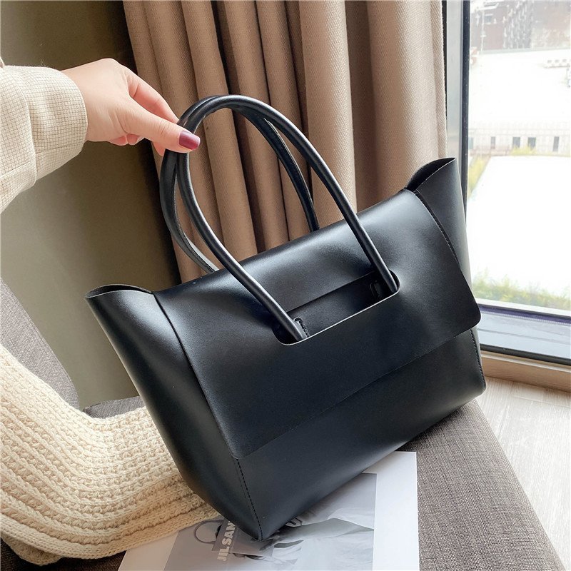 Fashion Women Shoulder Bags Large Capacity Handbags Simple Retro Tote Bags Solid Color Famous Brand High Quality Bags - PULSE MART
