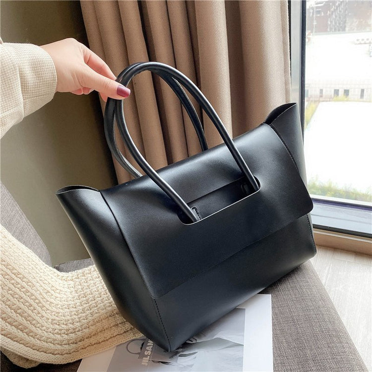 Fashion Women Shoulder Bags Large Capacity Handbags Simple Retro Tote Bags Solid Color Famous Brand High Quality Bags - PULSE MART