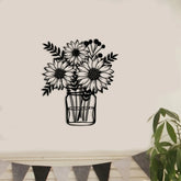 Vintage Sunflower Metal Wall Art - Handcrafted Iron Wall Sculpture - PULSE MART