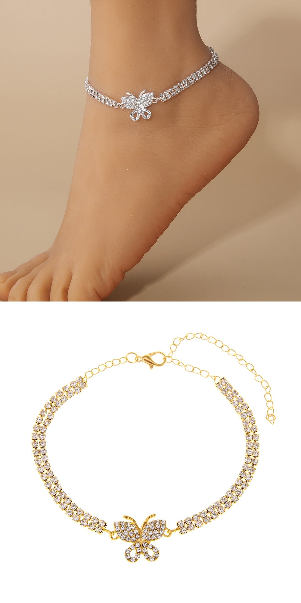 Creative Butterfly Anklet Beach Ornament Women - PULSE MART