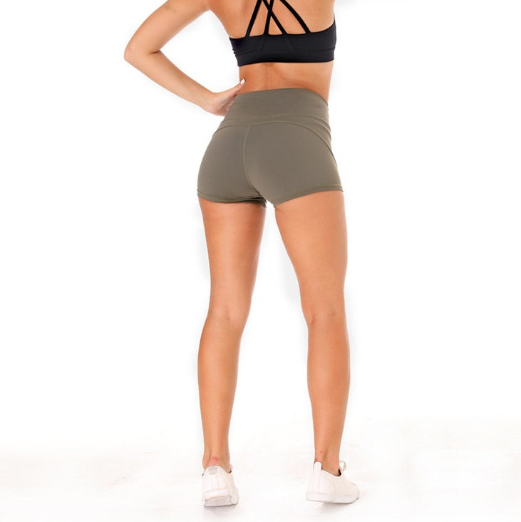 Soft Nylon Athletic Shorts with Tummy Control - PULSE MART