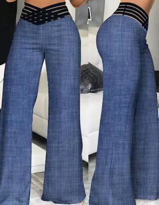 Hollow-out Belt Trousers Micro-flared - PULSE MART