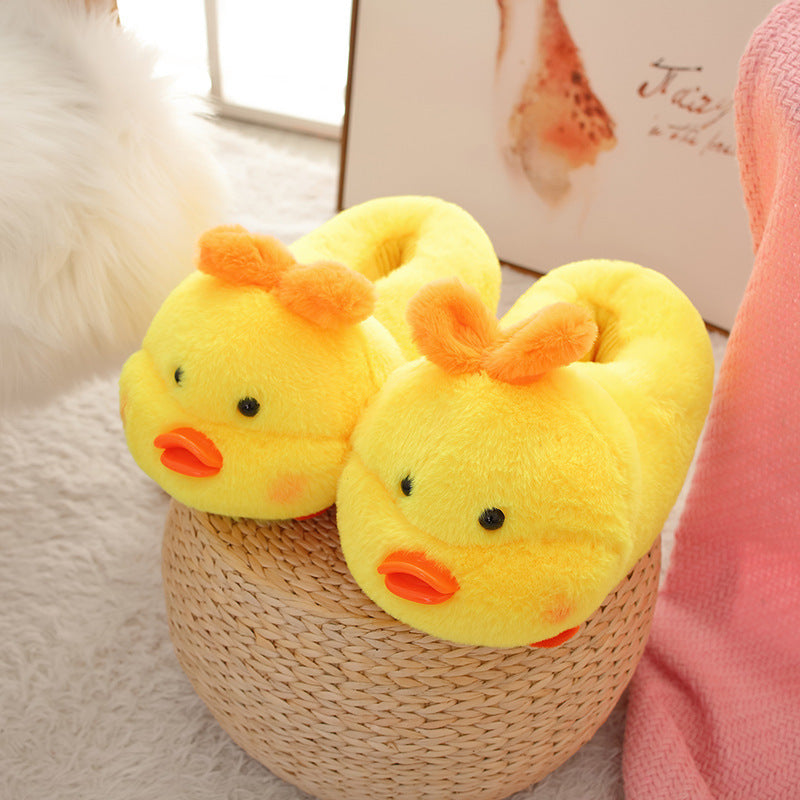 Winter Warm Student Dormitory Plush Cotton Slippers