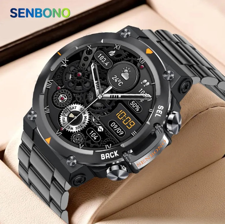 MAX18 Men Smartwatch AMOLED1.43inch Big Screen BT Calls Gesture Control AI Voice Sports Smart Watch Men - PULSE MART