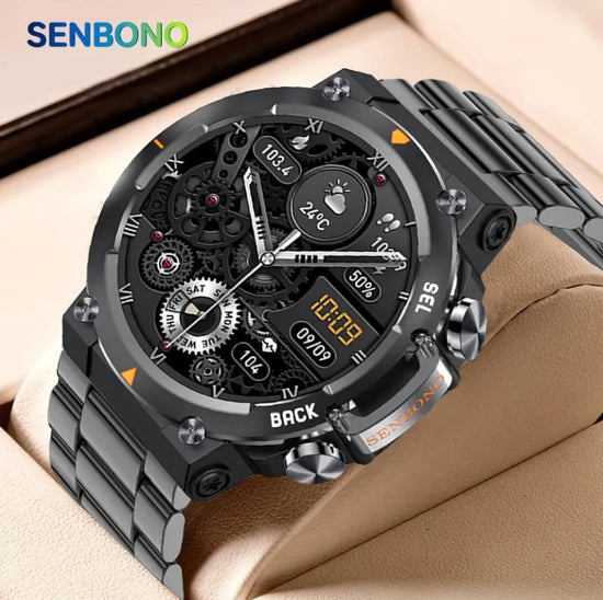 MAX18 Men Smartwatch AMOLED1.43inch Big Screen BT Calls Gesture Control AI Voice Sports Smart Watch Men - PULSE MART
