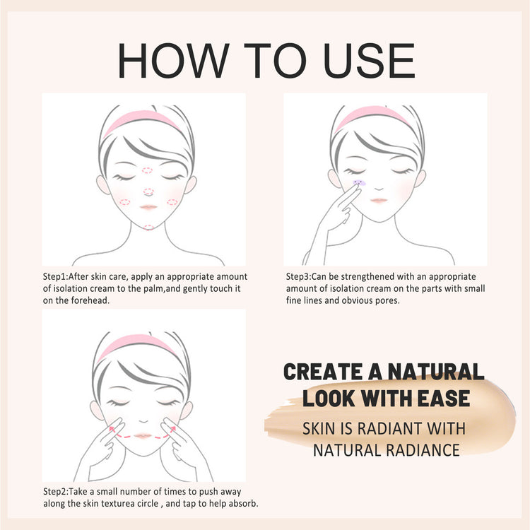 EELHOE Pre-Makeup Primer, A Moisturizing, Concealing, Skin-brightening, And Smooth Pre-makeup Foundation - PULSE MART