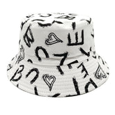 Love Letter Pattern Digital Printing Bucket Hat - PULSE MART