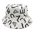 Love Letter Pattern Digital Printing Bucket Hat - PULSE MART