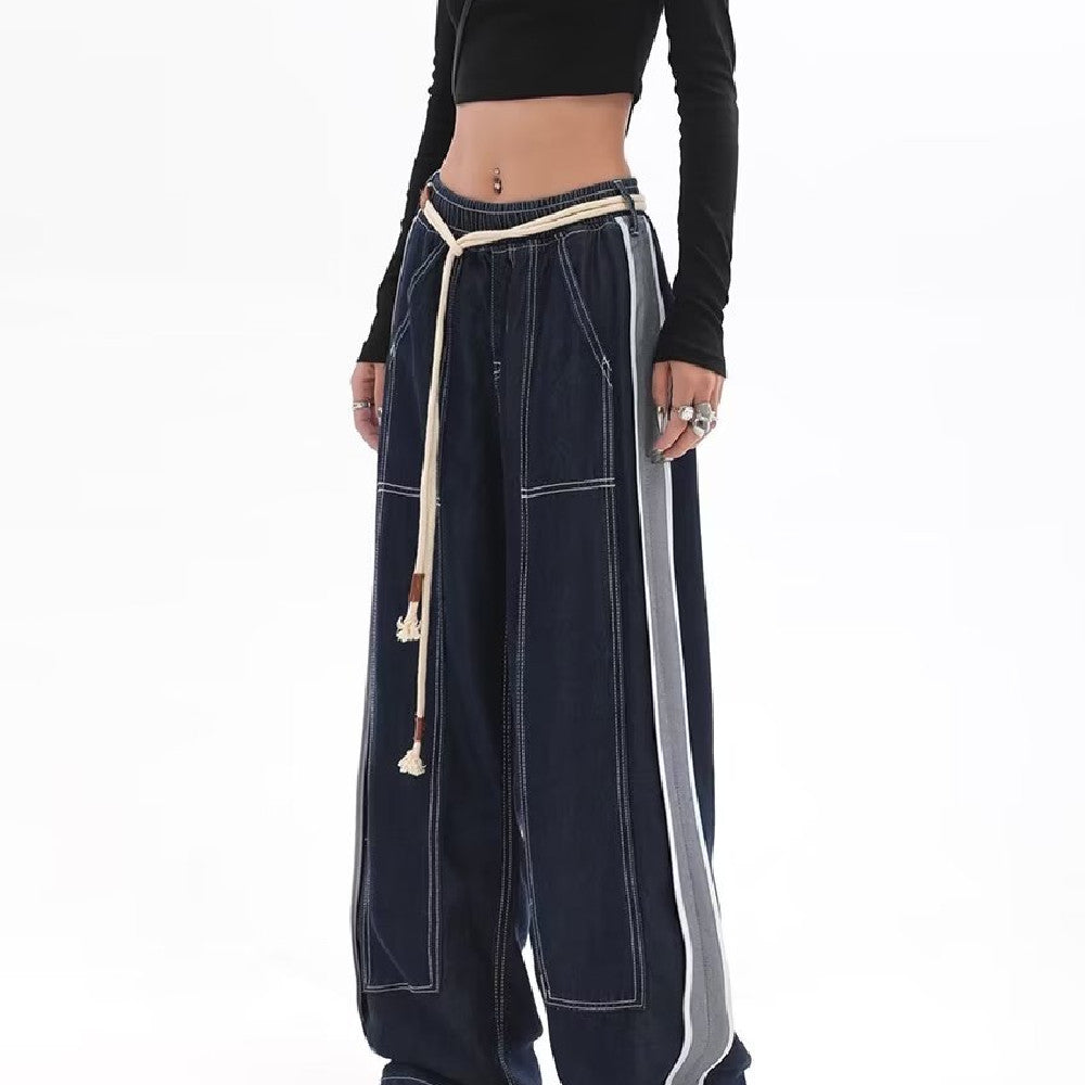 Loose Wide Leg Straight Trousers - PULSE MART