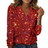 Digital Printed Round Neck Long Sleeved T-shirt For Women - PULSE MART
