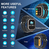 Men S Smart Watch Answer,make Calls, Wireless Calling Sports Smartwatch Fitness Tracker, With Multiple Sport Modes, Step Counter, Alarm, Compatible With IPhone And Android Phones - PULSE MART