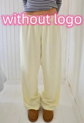 Fashion Y2K Striped Straight Trousers Summer Elastic High Waist Wide Leg Pants For Women - PULSE MART