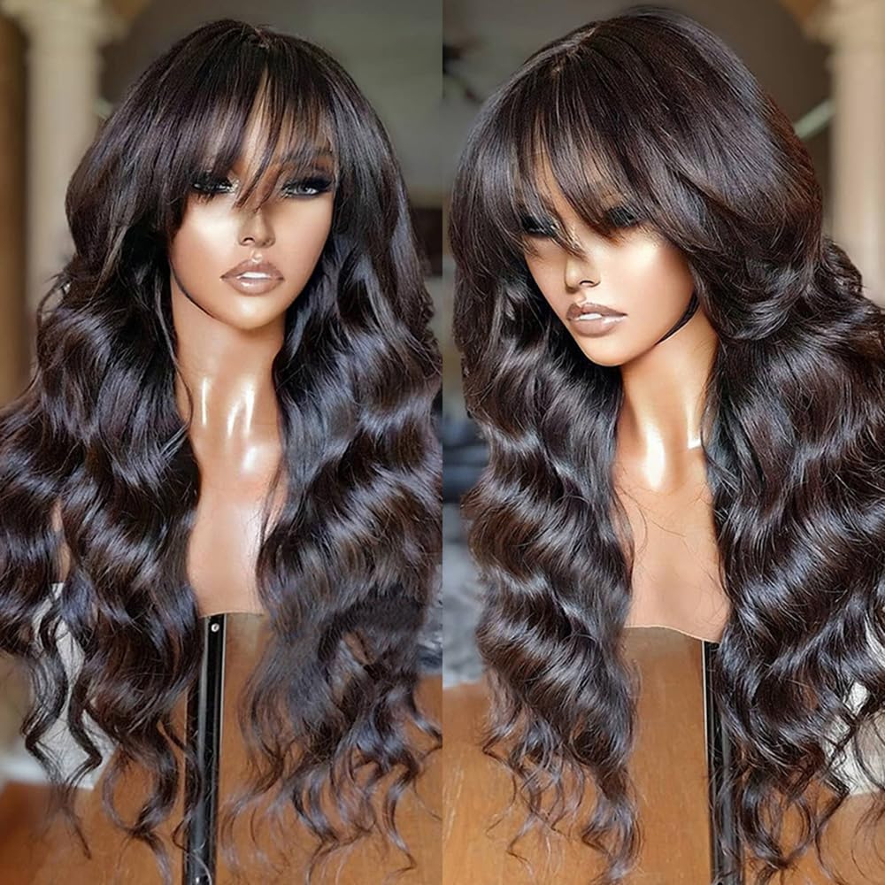 Full Machine Made Wig Body Wave Natural Color Density - PULSE MART