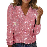 Digital Printed Round Neck Long Sleeved T-shirt For Women - PULSE MART