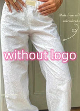 Fashion Y2K Striped Straight Trousers Summer Elastic High Waist Wide Leg Pants For Women - PULSE MART