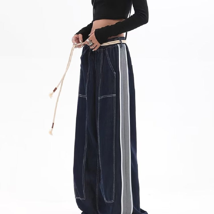 Loose Wide Leg Straight Trousers - PULSE MART