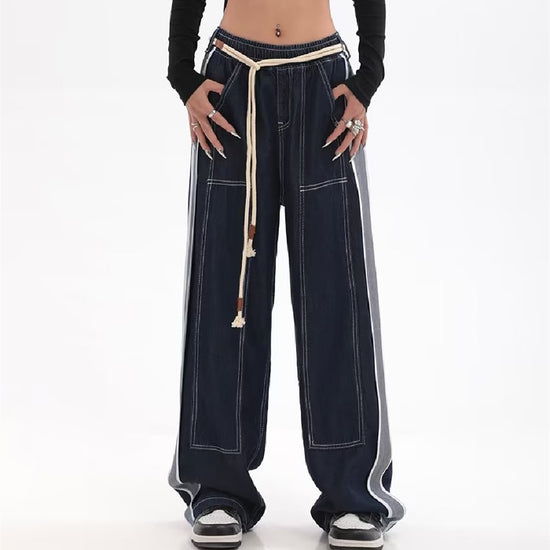Loose Wide Leg Straight Trousers - PULSE MART