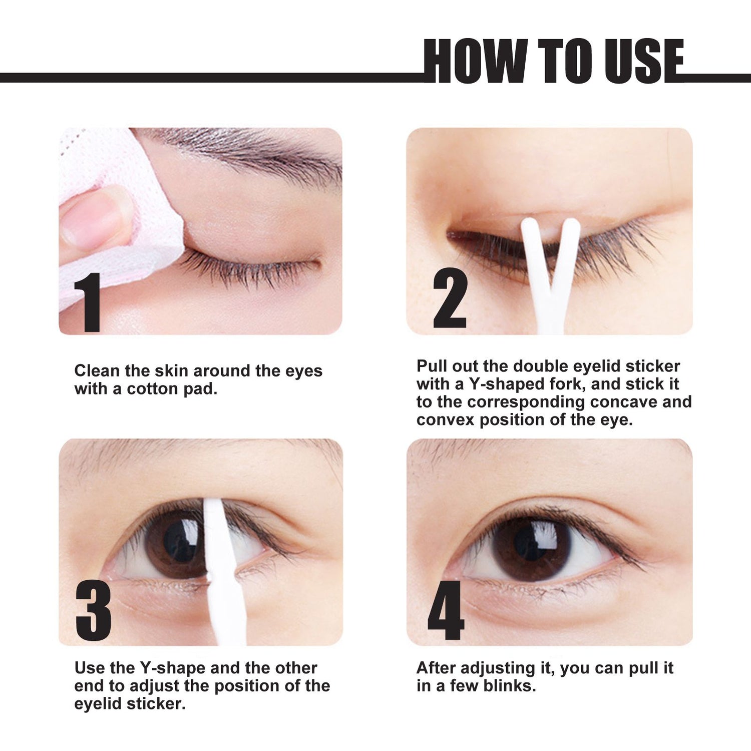 West&Month Double Eyelid Tape - Invisible, No-Glue, Natural Mesh Adhesive, Activates With Water, Beautiful Eyes, Olive Shaped Lace - PULSE MART