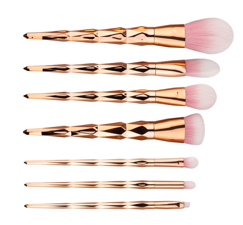 7 makeup brushes, diamond makeup tools foundation brush - PULSE MART