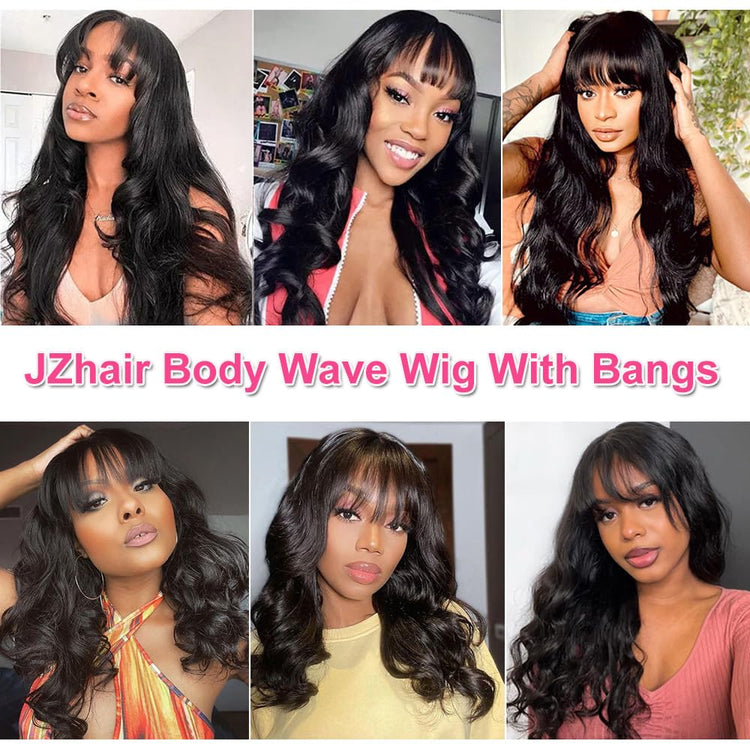 Full Machine Made Wig Body Wave Natural Color Density - PULSE MART