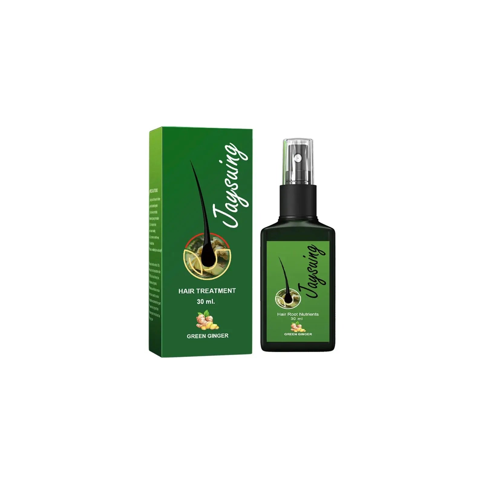 Ginger Hair Growth Spray - Scalp Massage Treatment for Nourished Roots, Fast Growth, and Anti-Hair Loss - PULSE MART