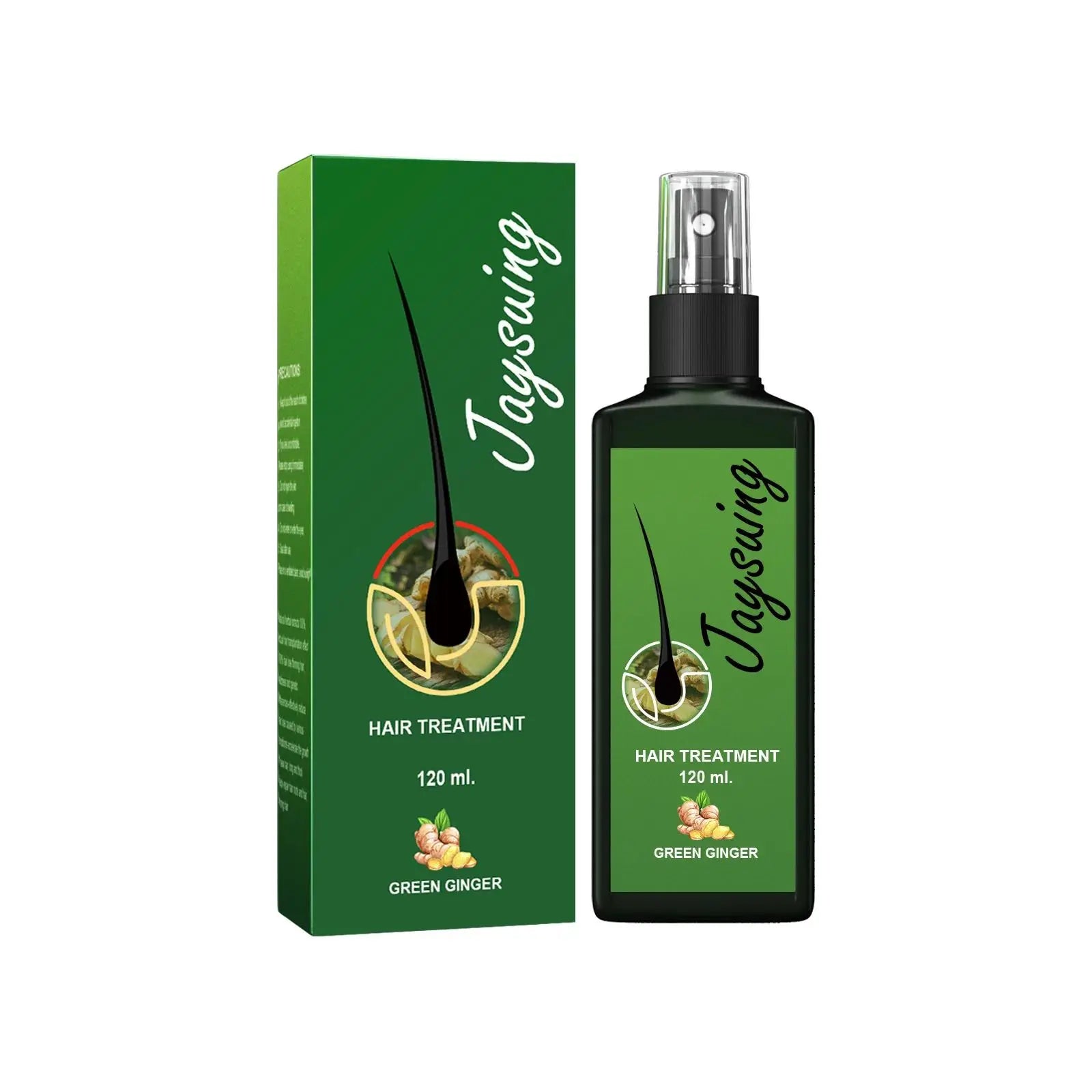 Ginger Hair Growth Spray - Scalp Massage Treatment for Nourished Roots, Fast Growth, and Anti-Hair Loss - PULSE MART