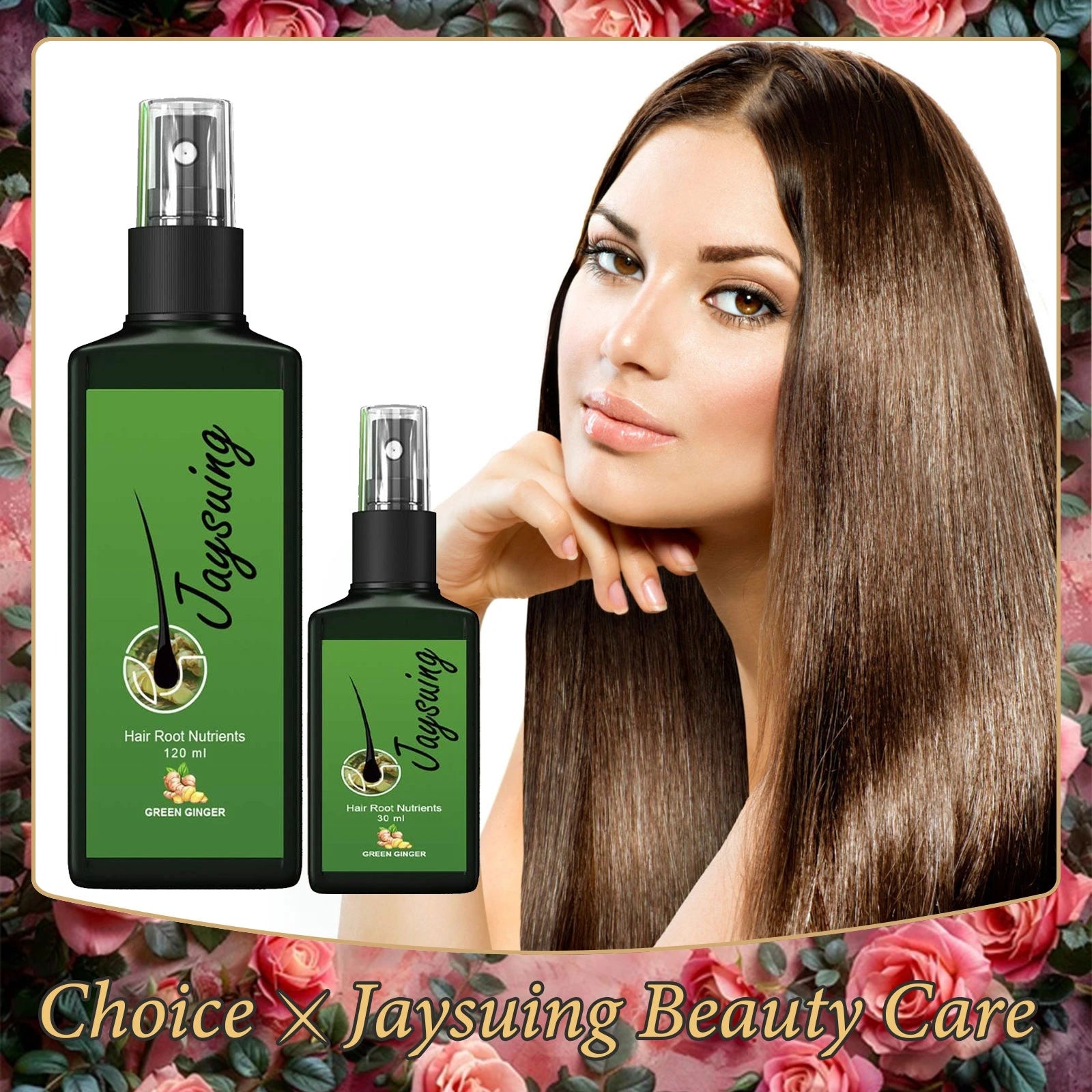 Ginger Hair Growth Spray - Scalp Massage Treatment for Nourished Roots, Fast Growth, and Anti-Hair Loss - PULSE MART