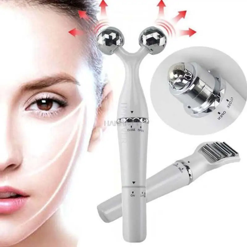 Electric Vibration Facial Roller - Eye Massager, Anti-Aging, Wrinkle Reduction, and Slimming Skin Care Tool - PULSE MART