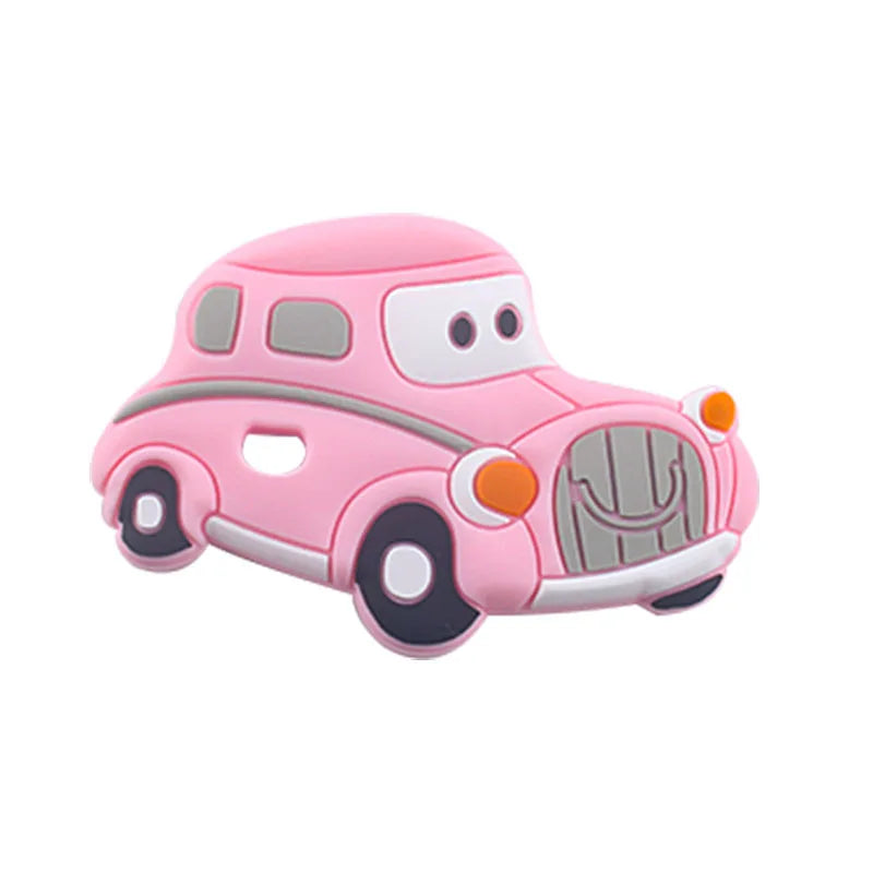 BPA Free 1pc Car Shaped Silicone Baby Teether Rodent Baby Teething Toys Chewable Products Nursing Gift For Baby Boy - PULSE MART