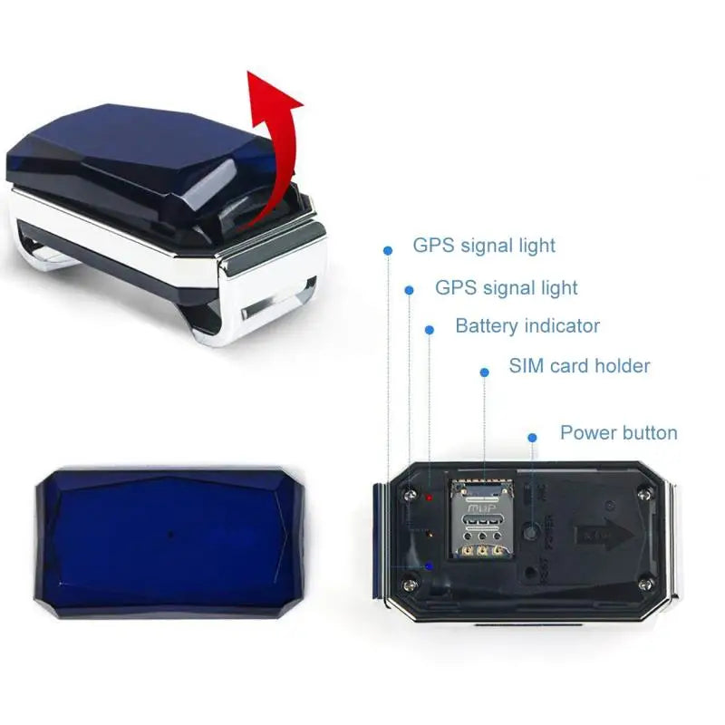 IP67 Waterproof GPS Pet Tracker – WiFi Smart Collar Locator with LED Light for Dogs & Cats