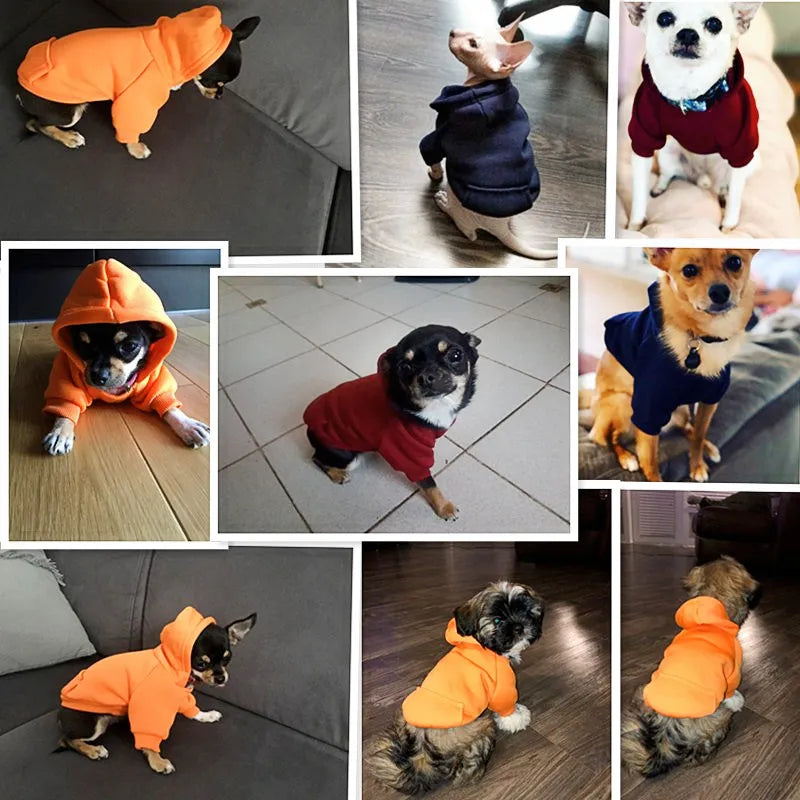 Cozy Fleece Dog Hoodie - Warm Winter Coat for Small & Large Breeds