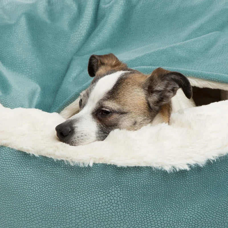 Benepaw Orthopedic Hooded Dog Bed, Warm Waterproof Pet Cuddler